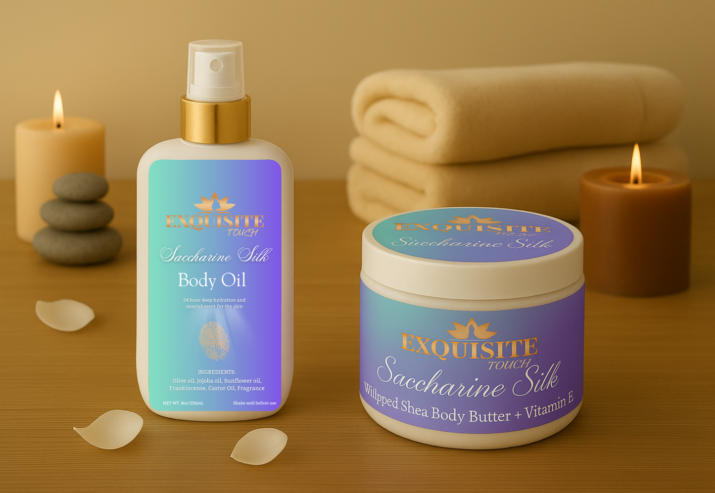 Saccharine Silk Duo Set
